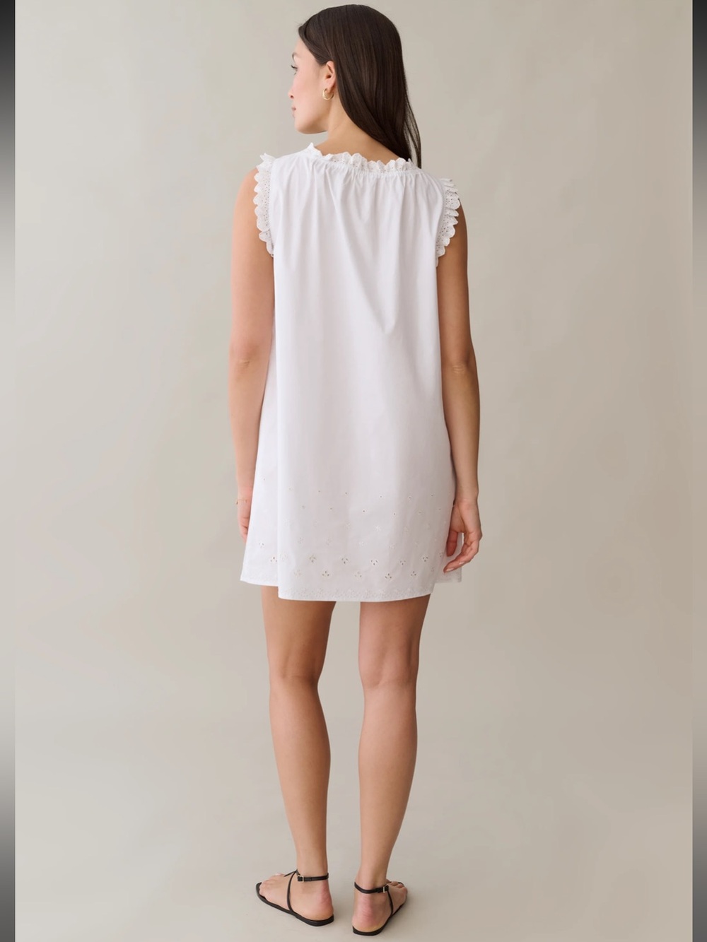 NWT Sorella Atelier Caroline Cotton Embroidery Scallop Few Moda Dress Medium - Picture 4 of 10